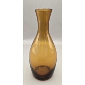 Amber Bud Vase 5.5" Tall Hand-blown B#24